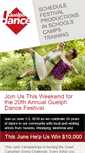 Mobile Screenshot of guelphdance.ca
